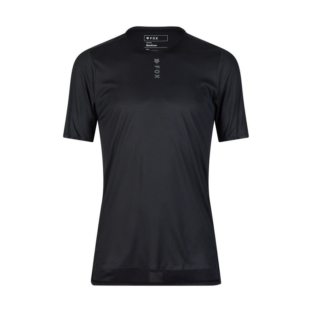 Fox Racing Men's Flexair Pro short sleeve mountain bike jersey in solid black