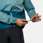 Pearl Izumi Quest Barrier Men's Jacket in Lapis colorway with adjustable sleeve detail
