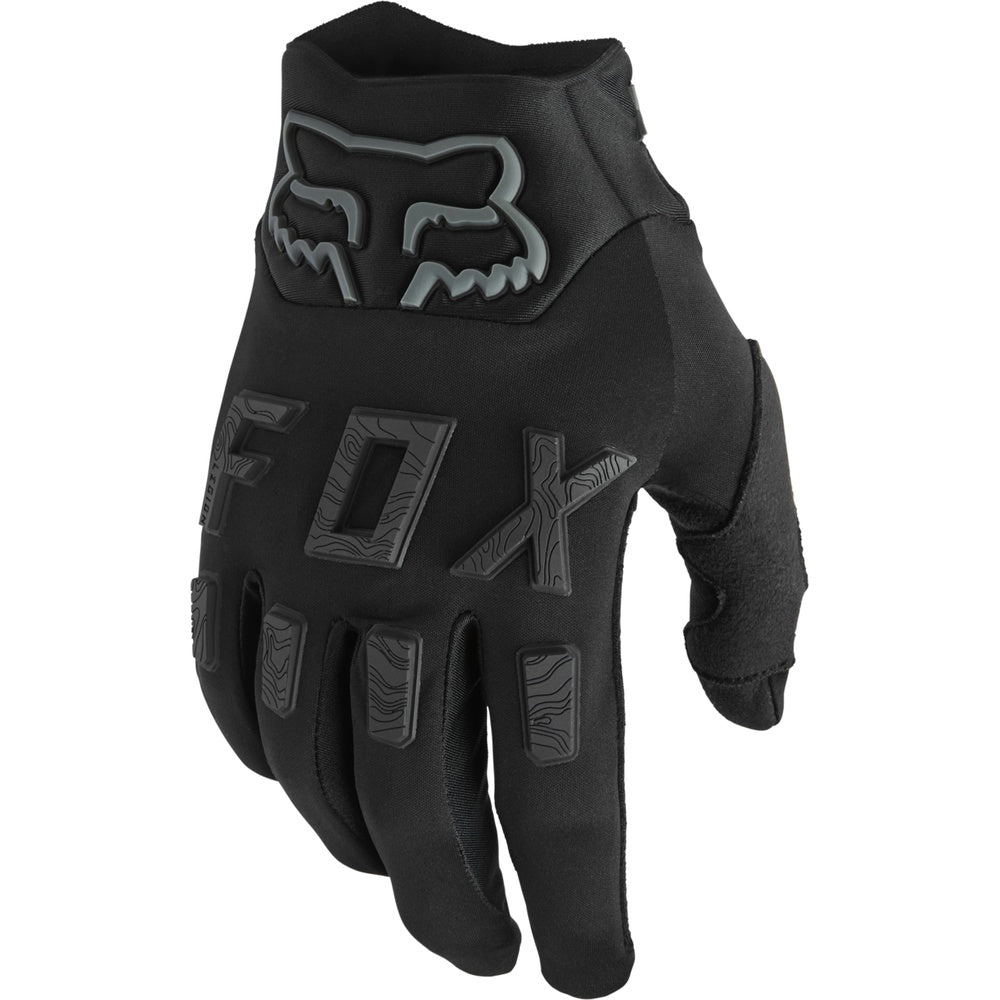Fox Racing Legion Water Glove in black with FOX logo and protective knuckle padding