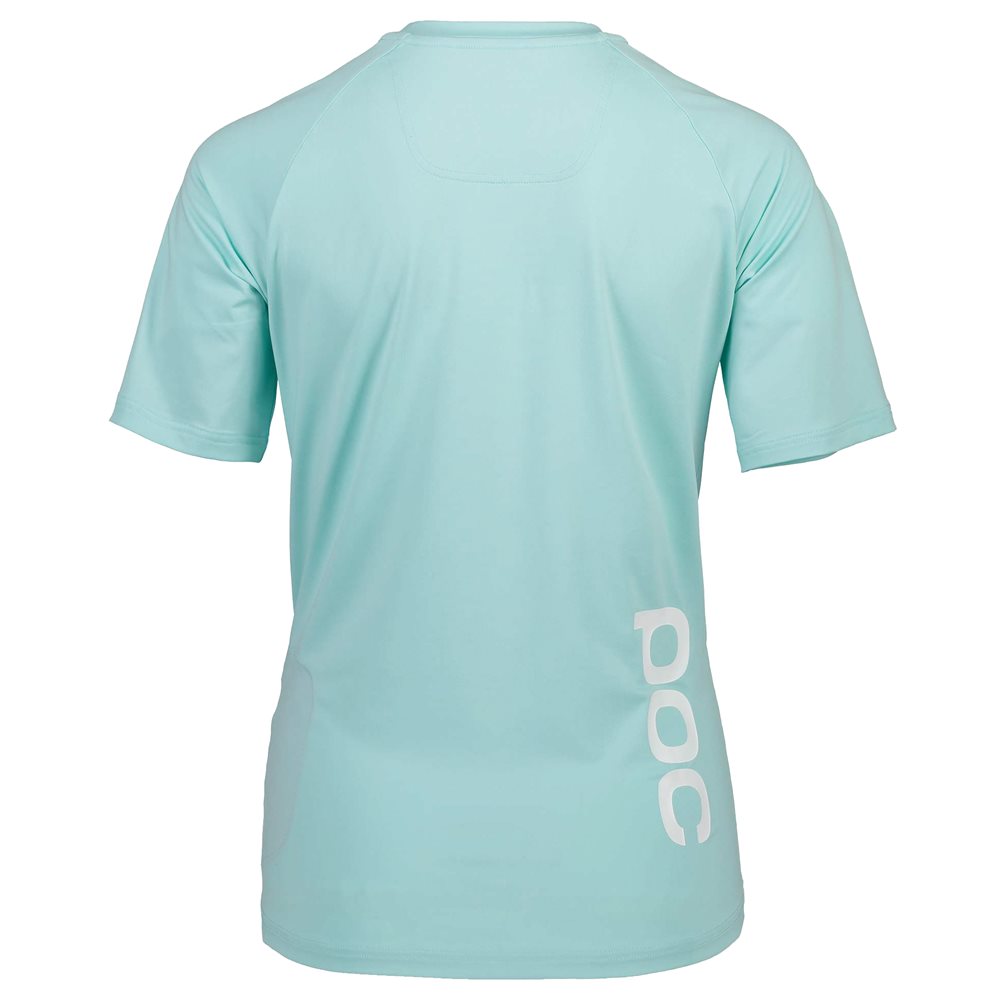 POC Essential MTB women's t-shirt in light green, back view showing logo