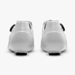 White Shimano SH-RC903 S-Phyre bicycle shoes heel view on clean background