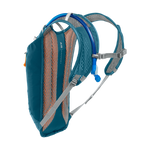 CamelBak Rogue Light 7 bike hydration pack in Moroccan blue with orange mesh back panel