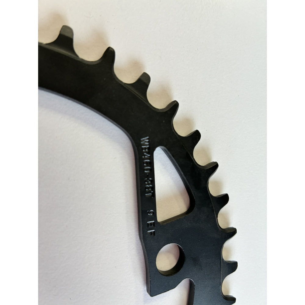 FSA WB460 black chainring with multiple teeth on clean white background