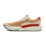 Brooks Adrenaline GTS 24 men's running shoe in taffy beige with red accents