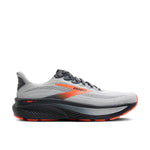 Brooks Ghost 17 men's running shoe in Oyster Mushroom/Orange/Ebony colorway