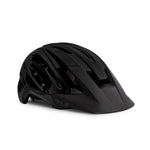Black matte Kask Caipi mountain bike helmet with visor on white background