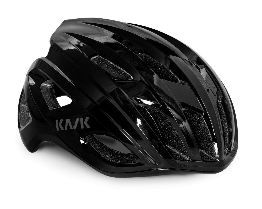 Kask Mojito Cubed cycling helmet in matt black with aerodynamic design and ventilation