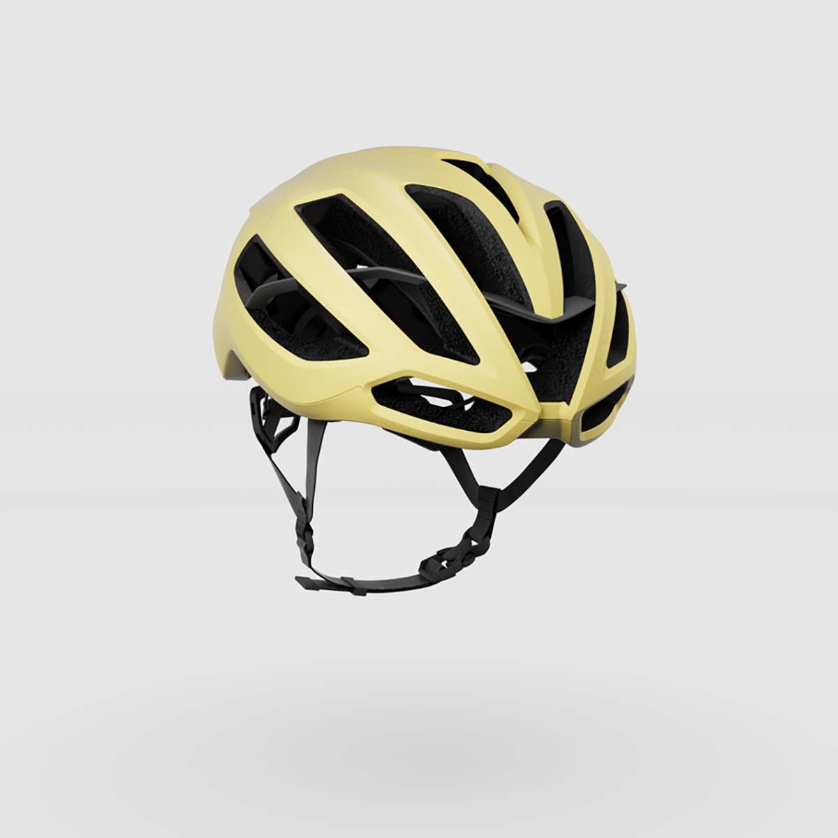 KASK Protone Icon cycling helmet in celestial yellow matte finish with ventilation