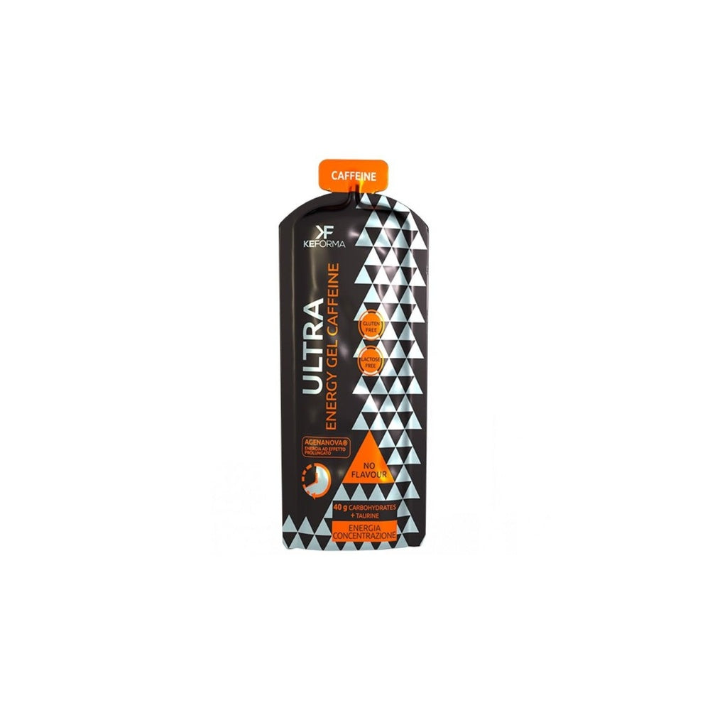 Keforma Ultra Energy Gel Caffeine single packet in black with orange accents