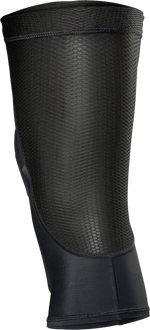 Fox Racing Enduro Knee Sleeve in black with breathable mesh texture on white background
