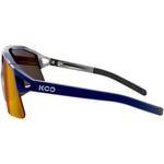 KOO HYPE BORA sunglasses in blue silver frame with orange mirrored lenses
