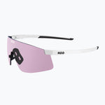 KOO Nova sunglasses in white matt frame with photochromic pink lens