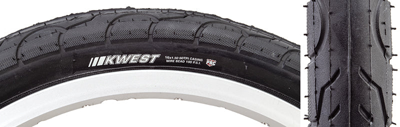 Kenda Kwest 16x1.5 Black SRC/PRC/60 Wire Tire
