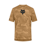 Fox Racing Ranger True Dri short sleeve mountain bike jersey in dirt camo pattern