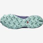 Salomon Speedcross 5 women's trail running shoe sole view showing aggressive lugged traction pattern