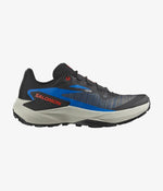 Salomon Genesis men's trail running shoe in black with blue accents
