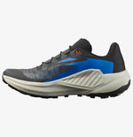 Salomon Genesis men's trail running shoe in black with blue accents