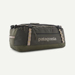 Patagonia Black Hole Duffel 55L in Basin Green with tan accent straps