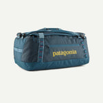 Patagonia Black Hole Duffel 55L in basin green with yellow logo