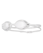 TYR Adult Black Ops 140 EV Racing Goggles in clear transparent finish