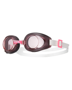 TYR Kids' Foam Swimming Goggles in Pink and White with adjustable strap