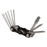 Eltin black multi-tool with multiple silver hex keys and tools extended