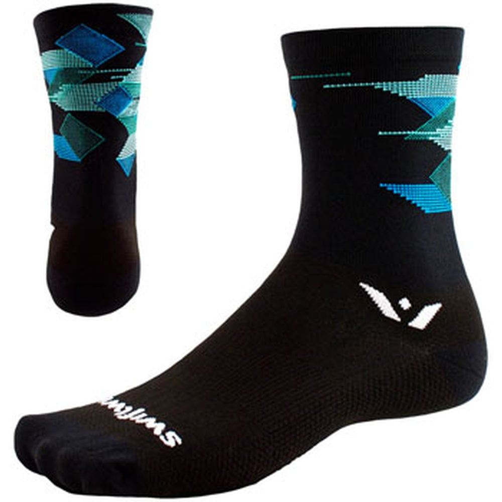 Swiftwick Vision Six Socks - Cubic Black