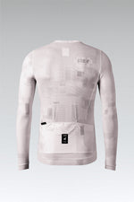 Gobik Vanquish long sleeve cycling jersey in whisper pink with rear pockets