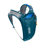 CamelBak Rogue Light 7 hydration pack in teal blue with reservoir visible