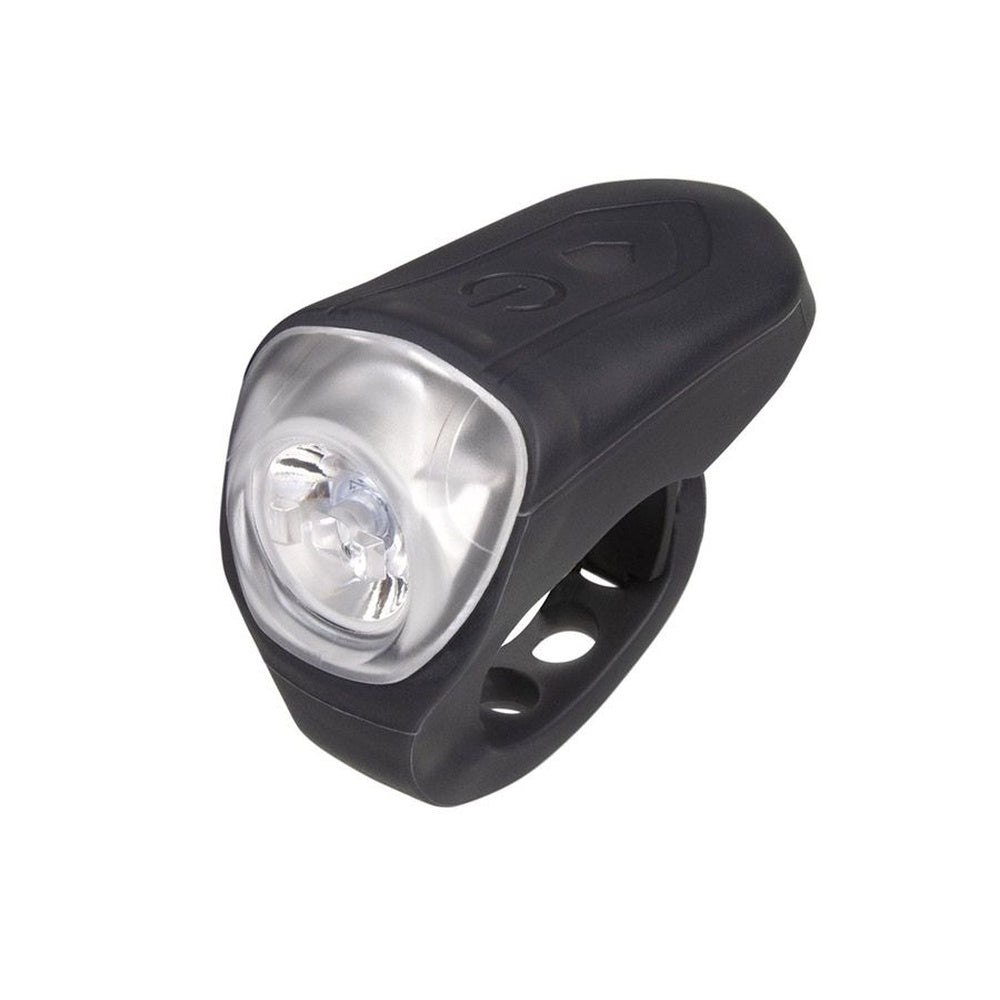 Black Eltin 35 lumen LED front bike light with mounting bracket