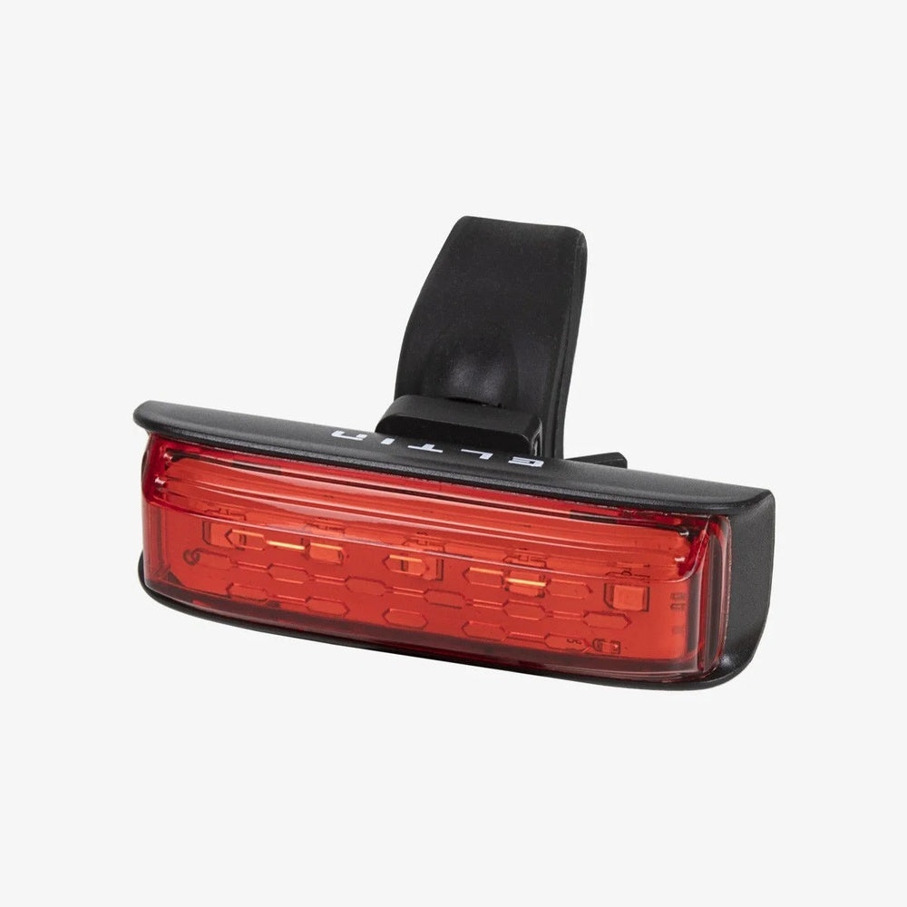 Eltin rear bike light with red LED and black mounting clip