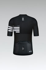 Gobik CX-Pro 2.0 Jersey in Black Claim with white striped sleeve detail and nonconformist text