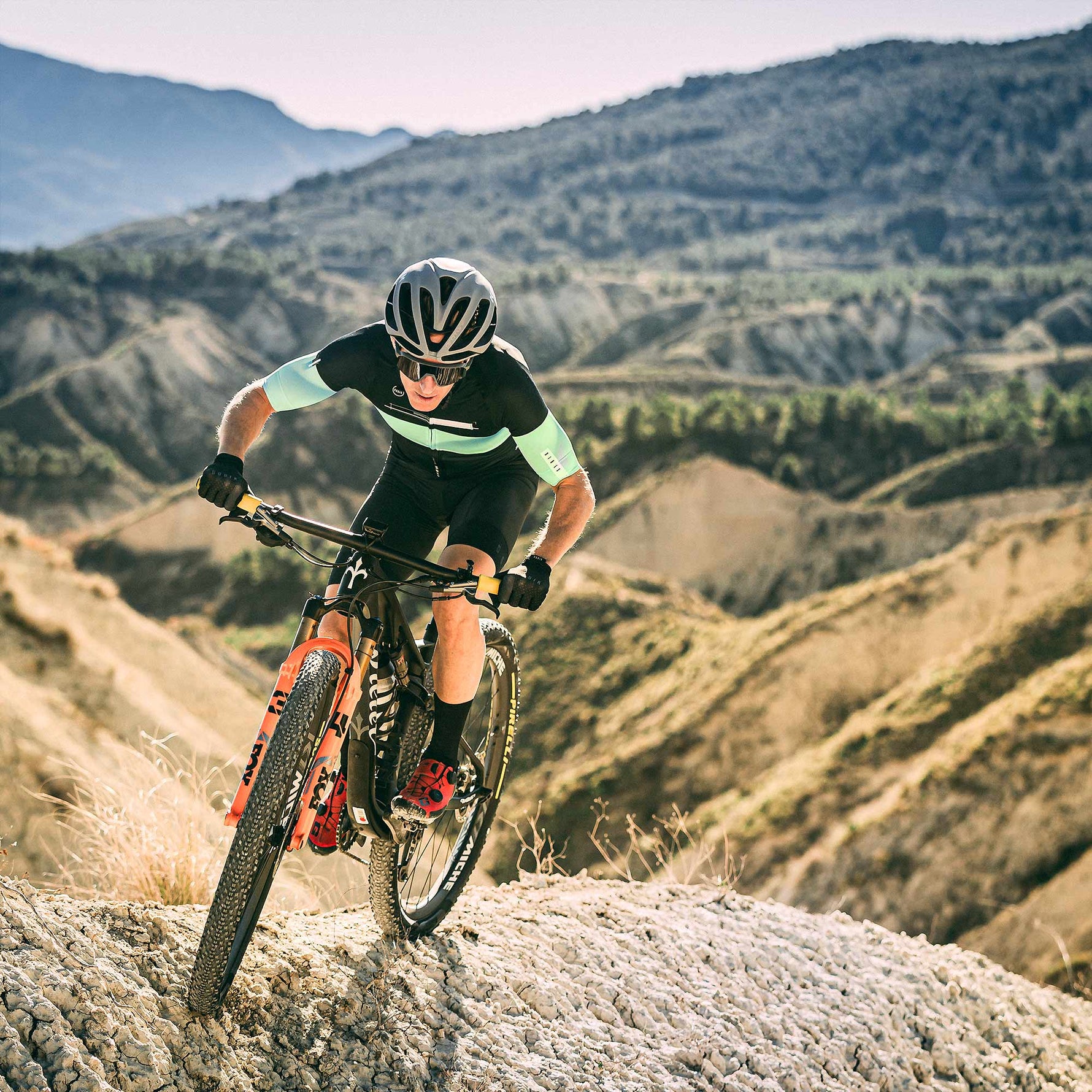 Gobik CX-Pro 2.0 Jersey Unisex in Fiji colorway with teal base and mint green accents