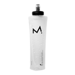 Clear Maurten drink flask 550ml with black cap and M logo