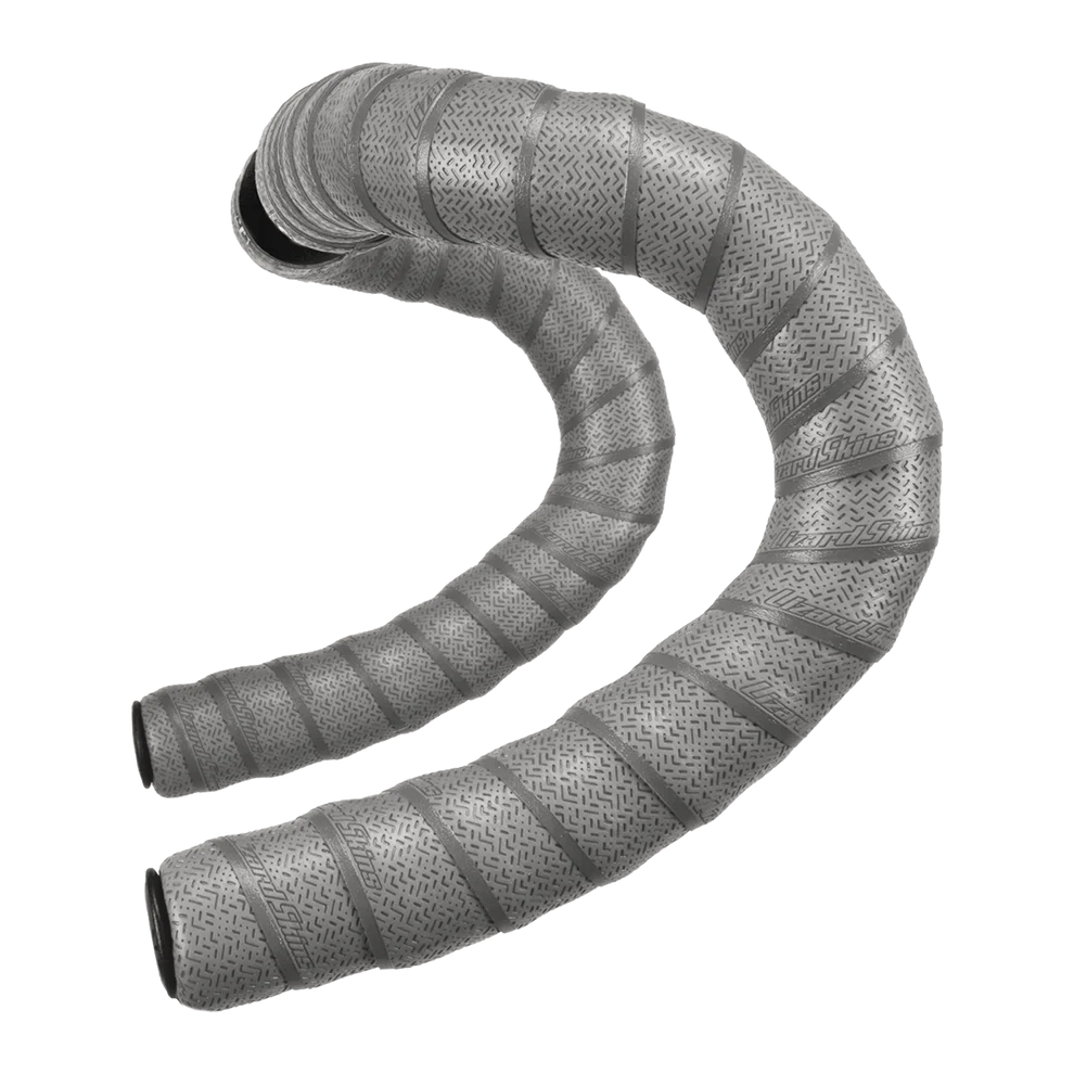 Lizard Skins DSP bar tape in cool gray with textured pattern