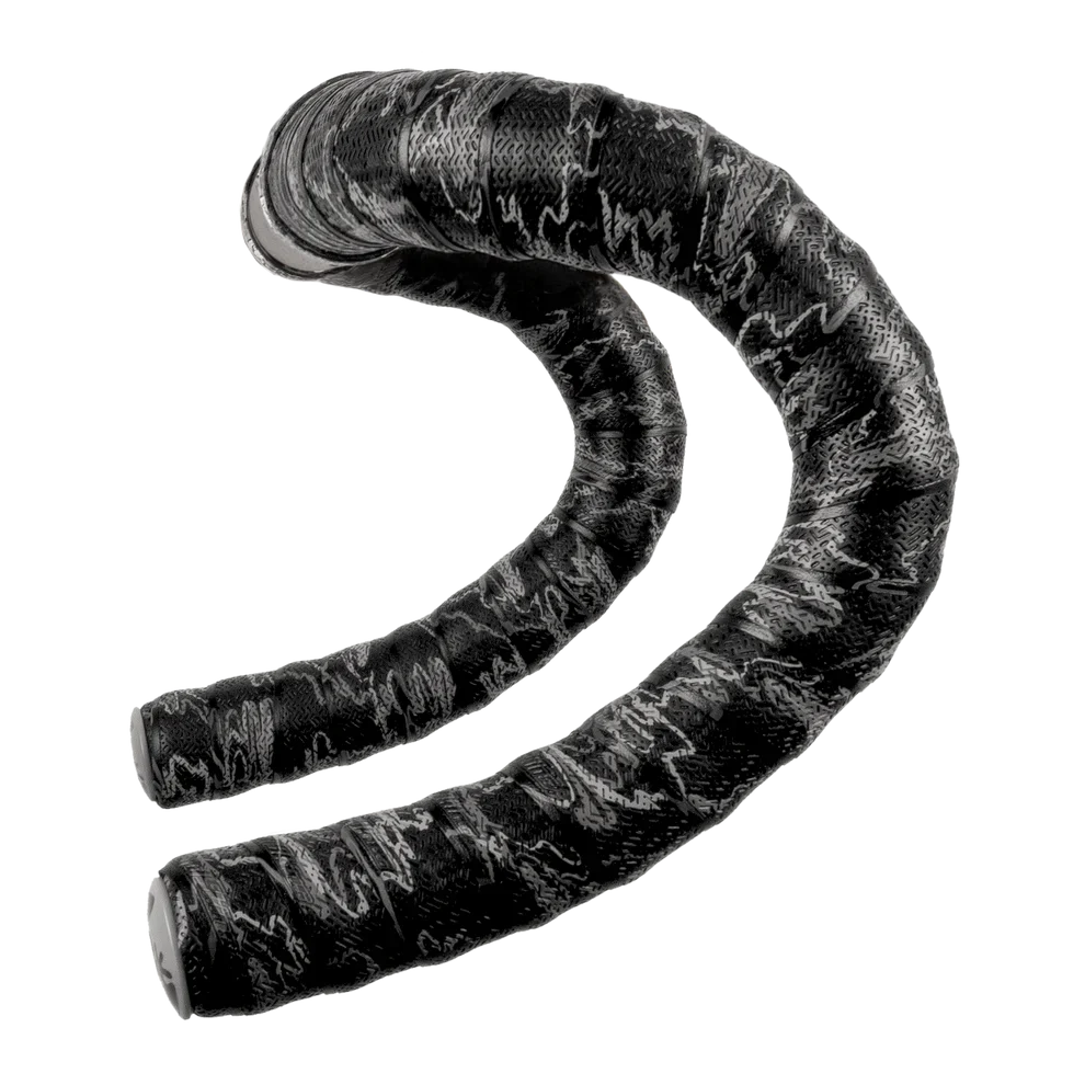 Lizard Skins DSP handlebar tape in black with textured pattern on white background