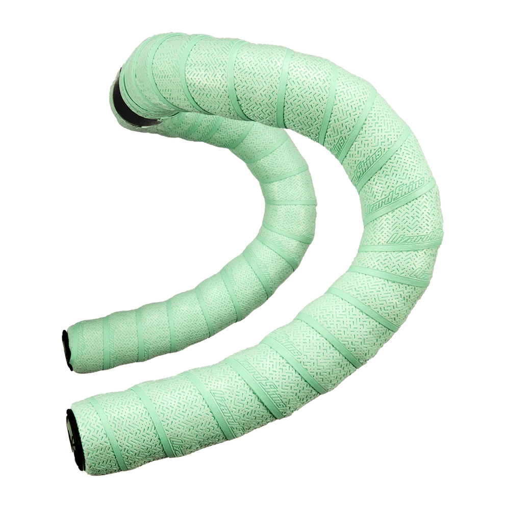 Lizard Skins DSP bar tape in mint green color with textured pattern