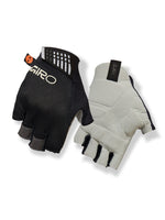 Giro Supernatural Women's Cycling Gloves in black with white logo and gray palm