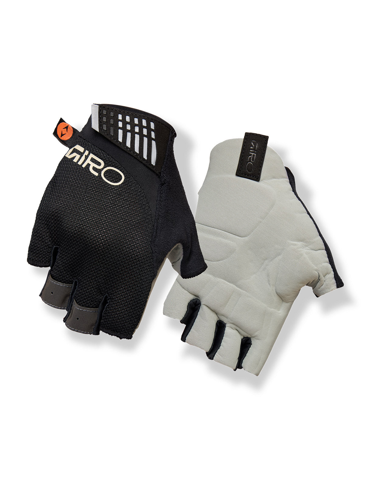 Giro Supernatural Women's Cycling Gloves in black with white logo and gray palm