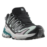 Salomon XA Pro 3D GTX women's trail running shoe in black with aqua accents