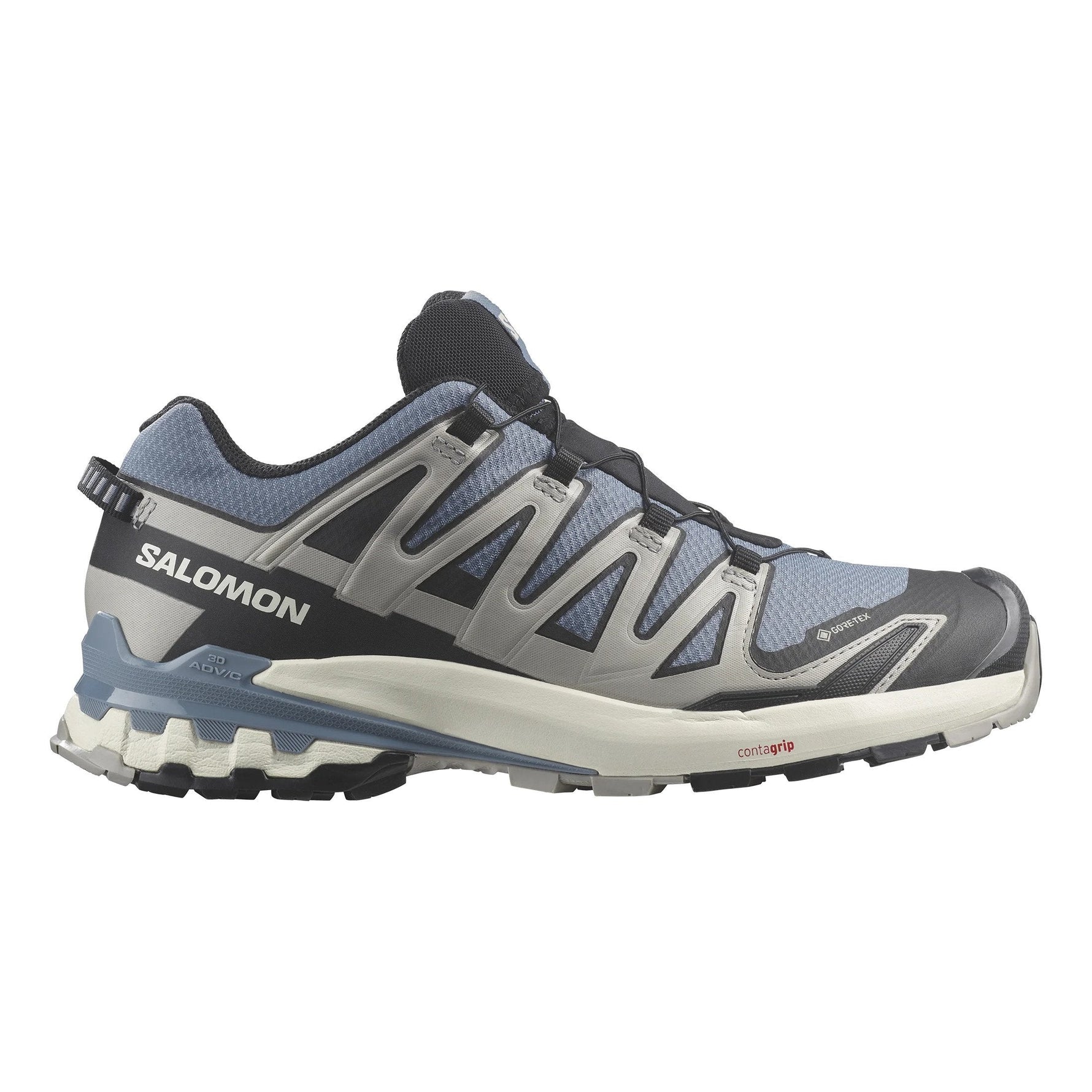 Salomon XA Pro 3D GTX women's trail running shoe in blue gray colorway