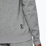 Grey heathered On zipped hoodie showing brand logo and clean studio photography