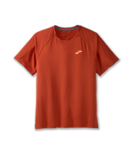 Brooks Atmosphere Short Sleeve 2.0 Men's running shirt in Red Clay orange