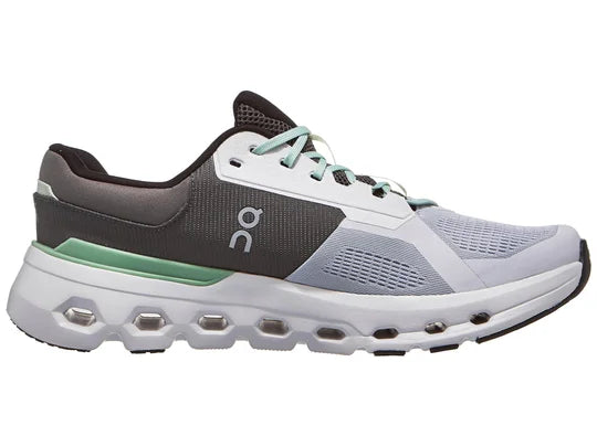 On Cloudrunner 2 running shoe in glacier gray with sage green details and CloudTec sole