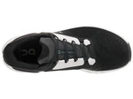 On Cloudstratus 3 running shoes in black with white sole and accents