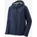 Patagonia Torrentshell 3L Rain Jacket in navy blue with hood and full zip