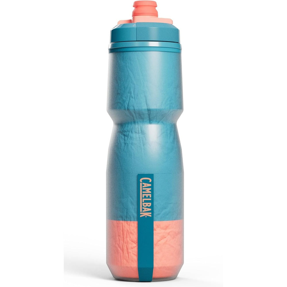 CamelBak Podium Chill water bottle in teal and coral gradient colors