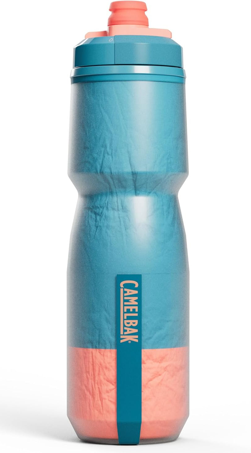 CamelBak Podium Chill water bottle in blue coral reflective ghost pattern
