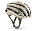 MET Trenta MIPS cycling helmet in white and black with aerodynamic design