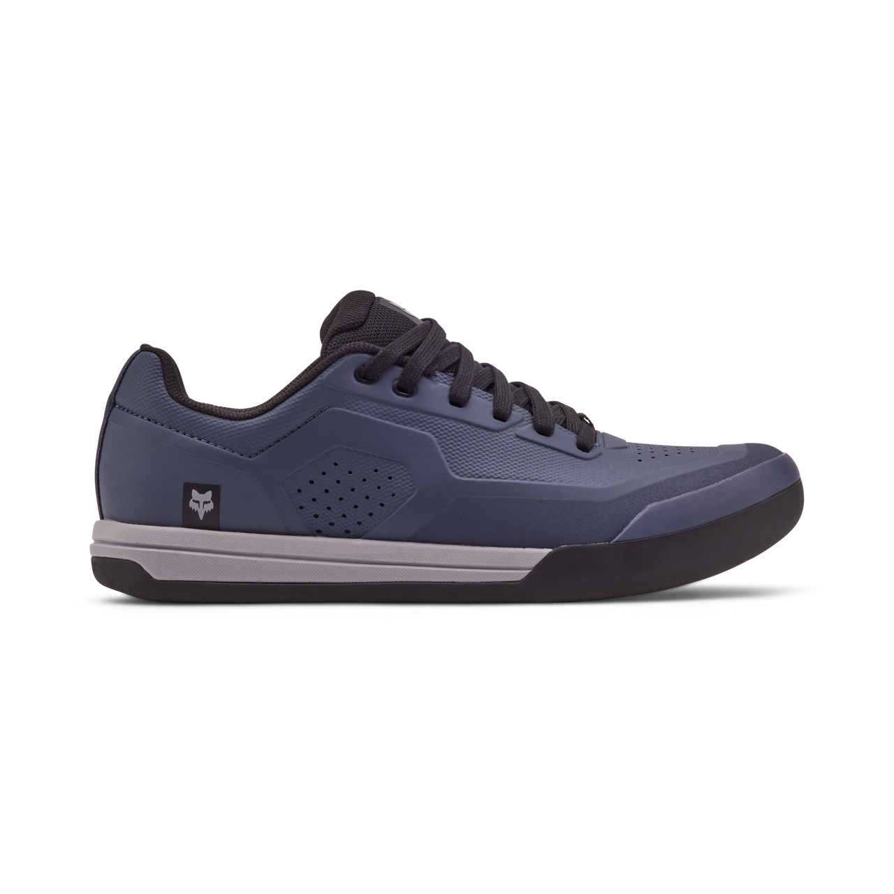 Fox Racing Union Flat MTB shoes in grey with white midsole and black accents
